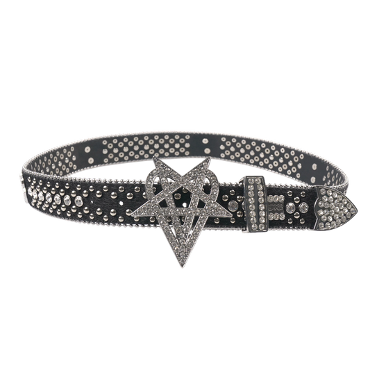 "OVD STUDDED BELT" - SILVER