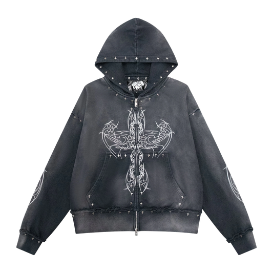 "DRKANGL" ZIP UP