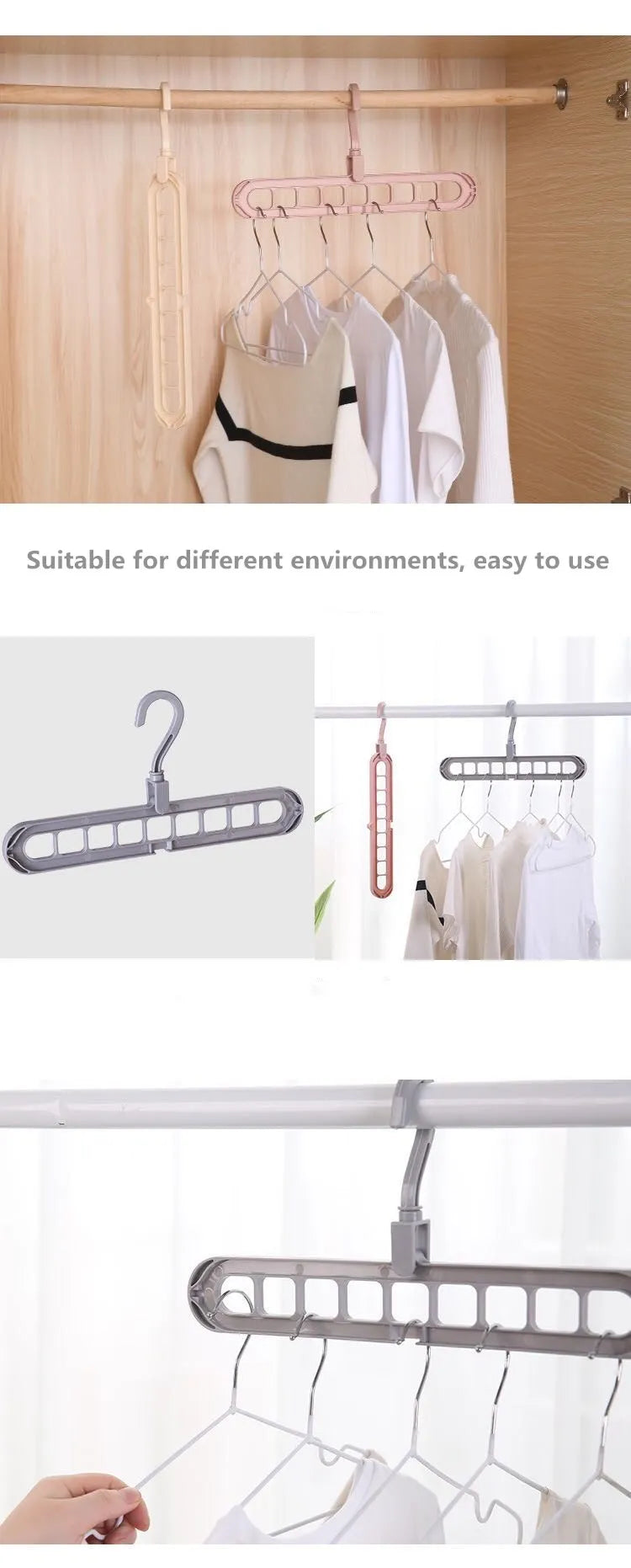 Space-Saving Closet Hanger Organizer