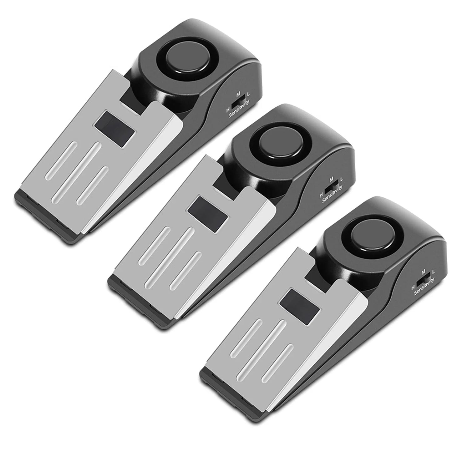 Portable Door Stopper Security Alarm (3-Pack) – 120dB Wedge Door Stop