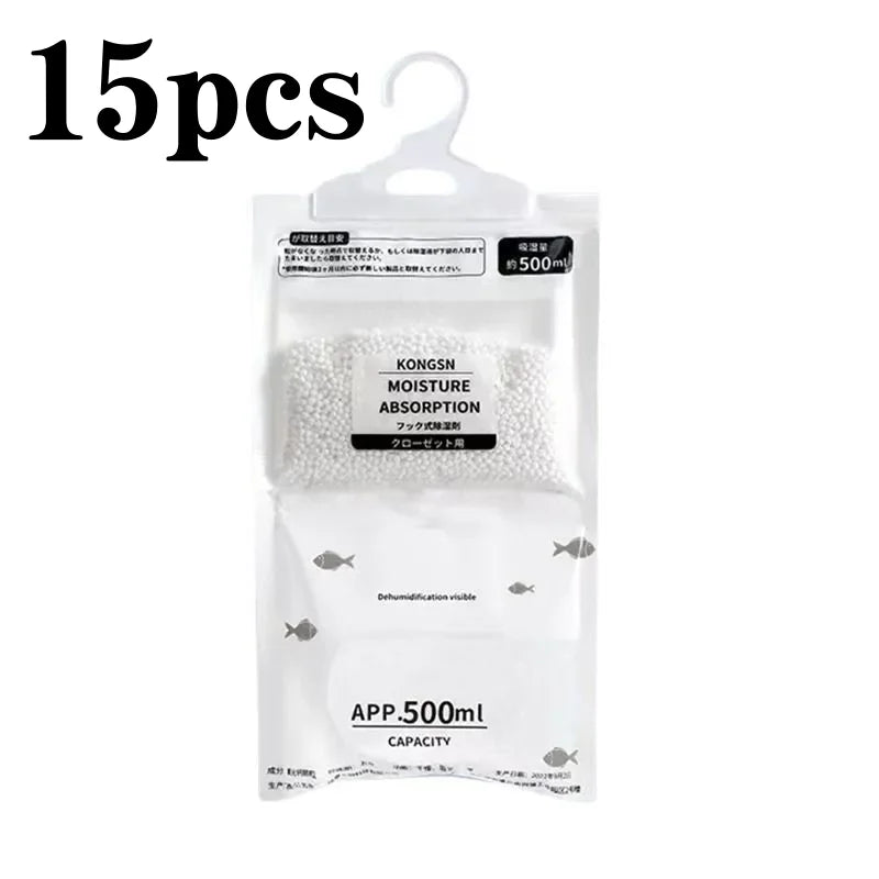 Moisture Absorber Hanging Bags — Wardrobe Dehumidifier