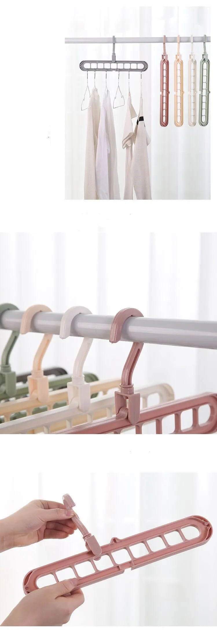 Space-Saving Closet Hanger Organizer