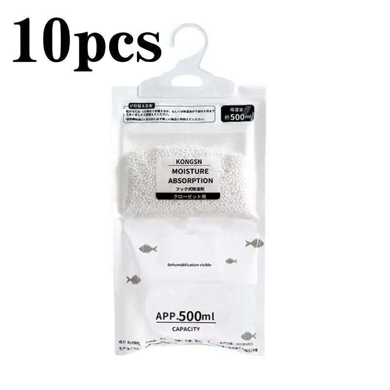 Moisture Absorber Hanging Bags — Wardrobe Dehumidifier