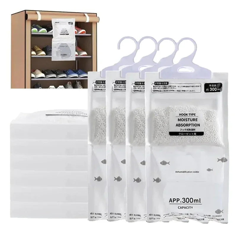 Moisture Absorber Hanging Bags — Wardrobe Dehumidifier