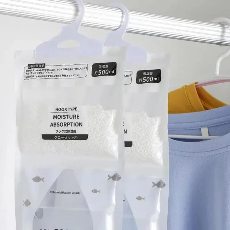 Moisture Absorber Hanging Bags — Wardrobe Dehumidifier