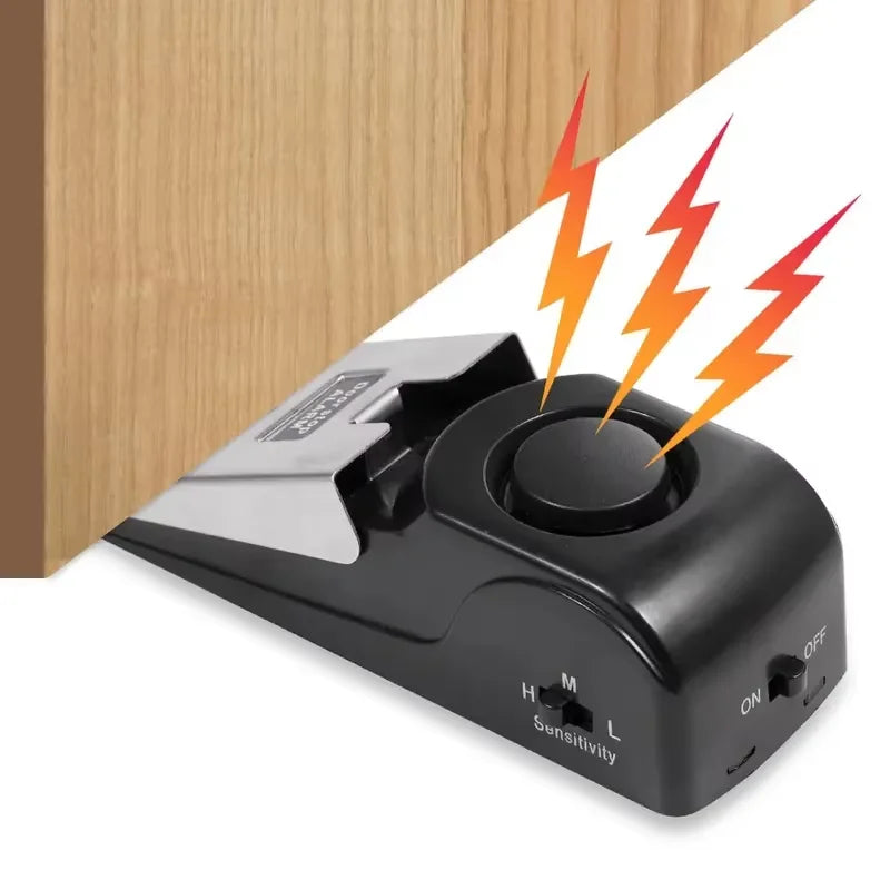 Wireless Door Stopper Security Alarm (2-Pack) – 120dB Wedge Door Stop