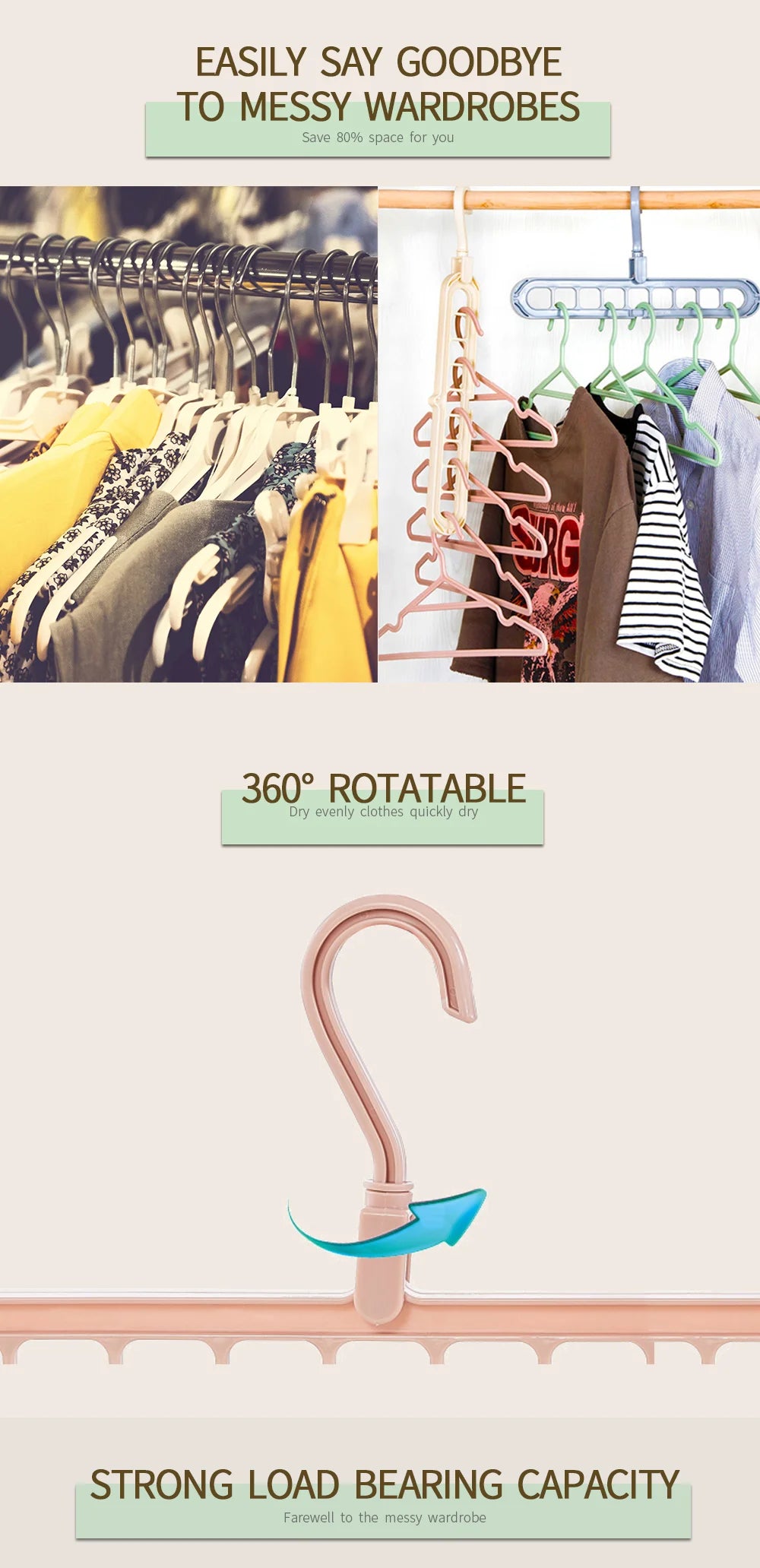Space-Saving Closet Hanger Organizer