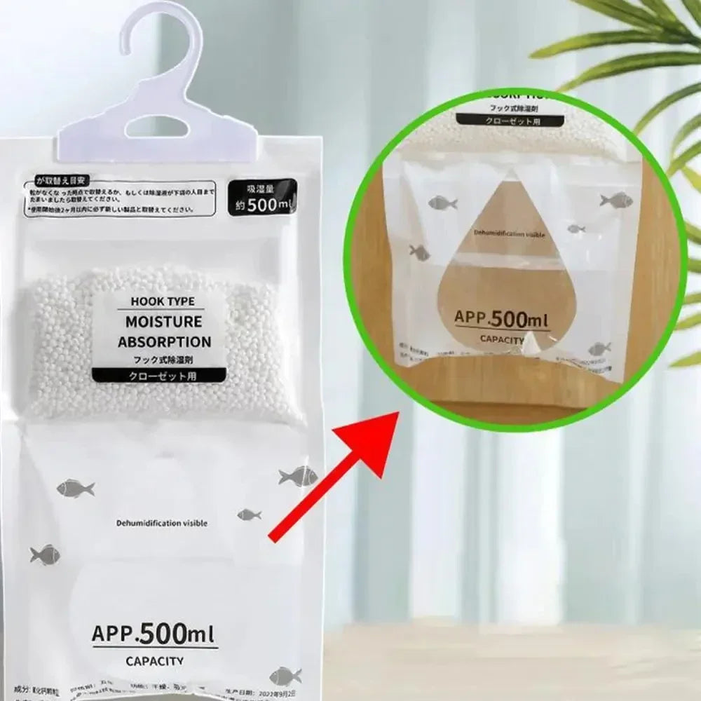 Moisture Absorber Hanging Bags — Wardrobe Dehumidifier
