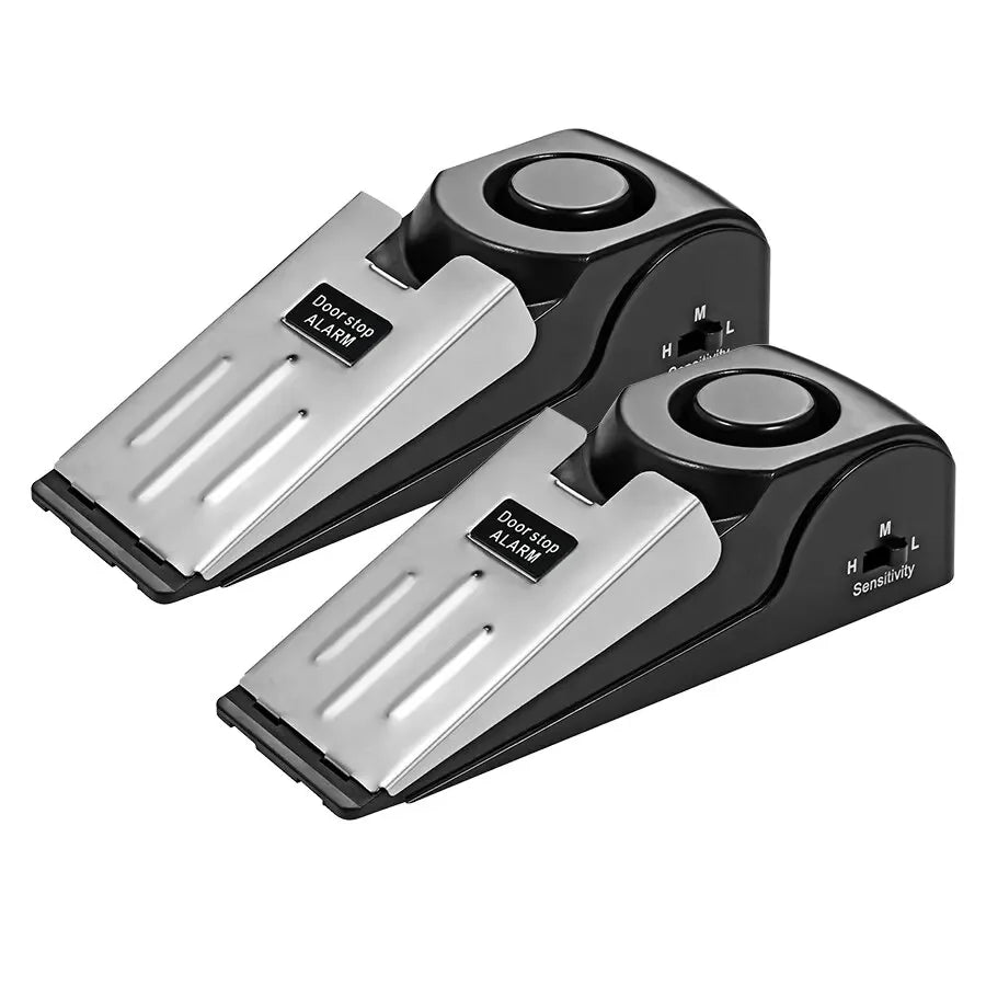 Wireless Door Stopper Security Alarm (2-Pack) – 120dB Wedge Door Stop